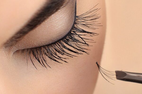 High-quality eyelash tweezers for precision lash application