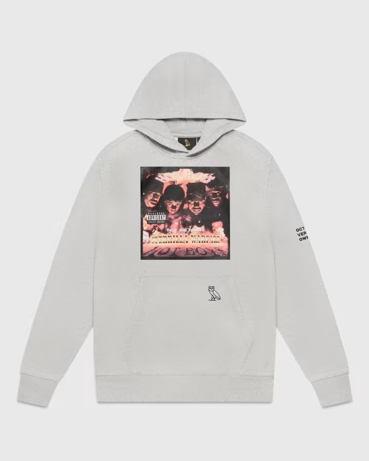 Ovo® x Hot Boys Hoodie Grey