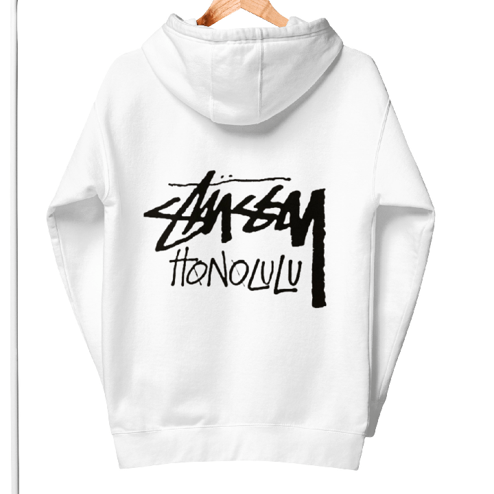 white stussy hoodie