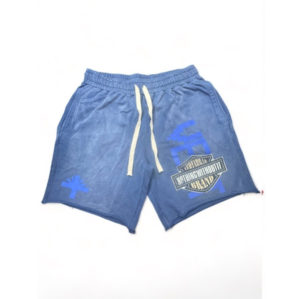 vertabrae blue shorts