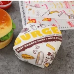 Custom Burger Wrapping Paper for Social Media Content