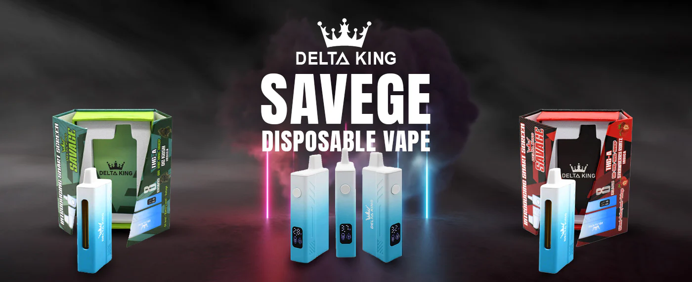 BLAZE Your Way to Bliss with Delta-King THCA + Delta 8 Vapes!