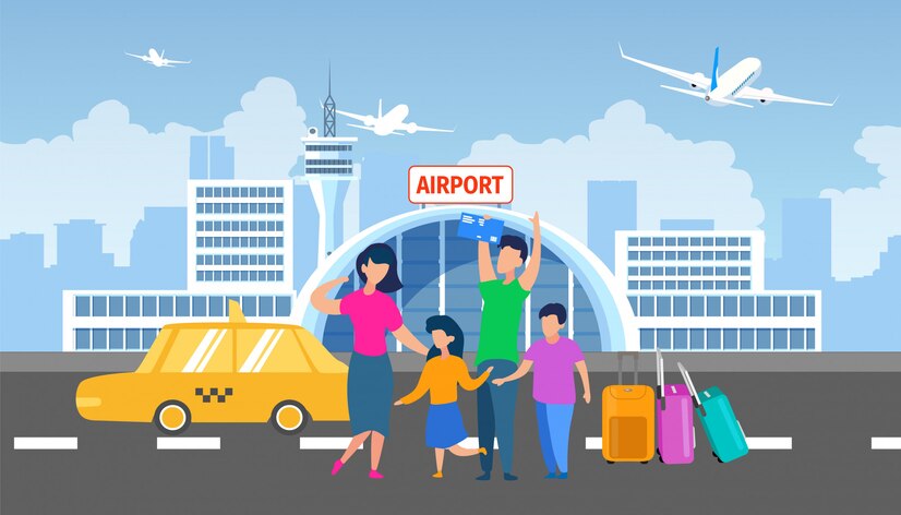 family-transfer-airport-with-taxi-flat-vector_81522-1142