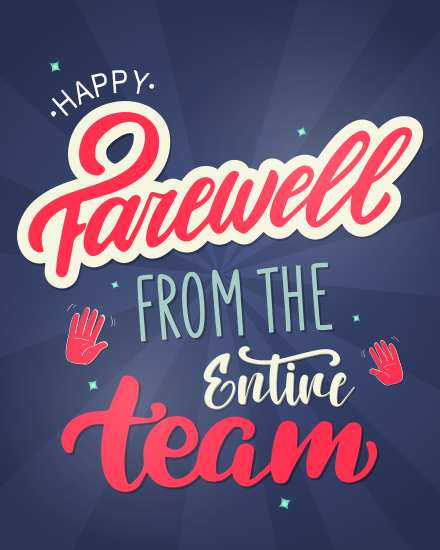 Virtual Farewell Card