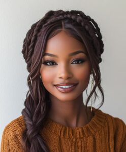 Classic Look With Braiding Hair