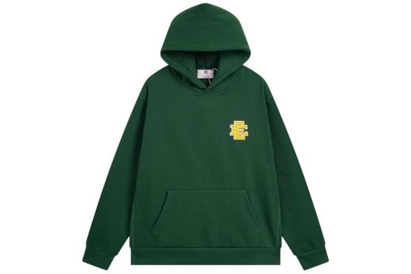 Eric Emanuel EE Basic Hoodie Green Yellow