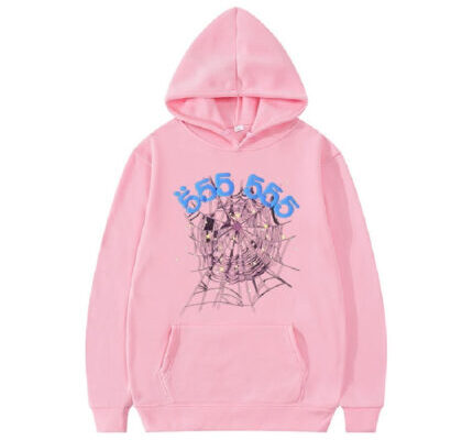 Sp5der 555555 Hoodie Pink