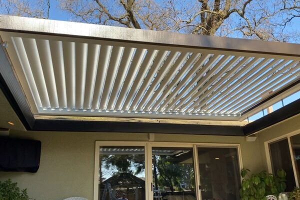 louvered opening roof